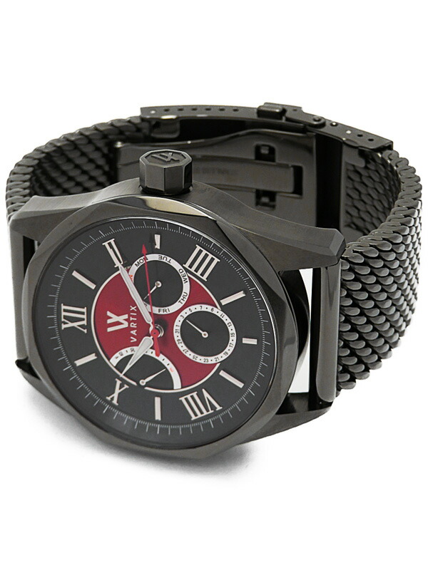 VARTIX】ヴァティックス『ALIVE レッド＆ブラック』PR02B メンズ 自動
