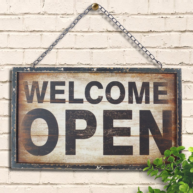 楽天市場】OPEN CLOSED 看板 木製看板 サイン プレート オープン