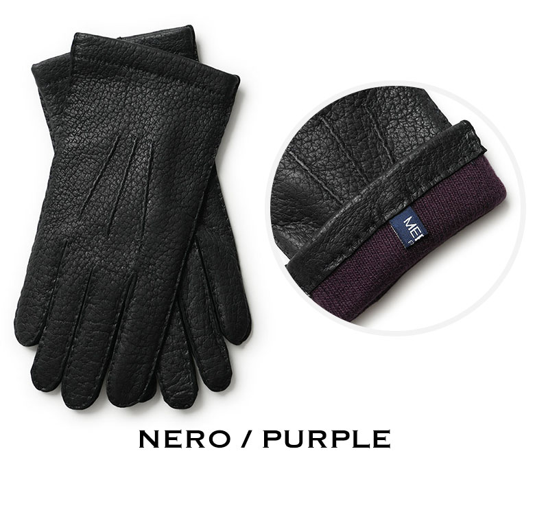 楽天市場】メローラ 手袋 グローブ レザー ペッカリー カシミヤ 100