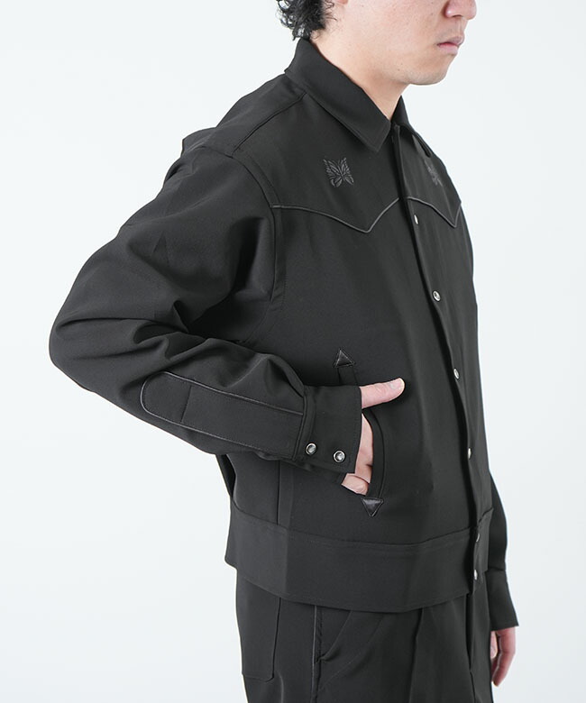 OT136]NEEDLES(ニードルズ) Piping Cowboy Jac - PE/PU Double Cloth
