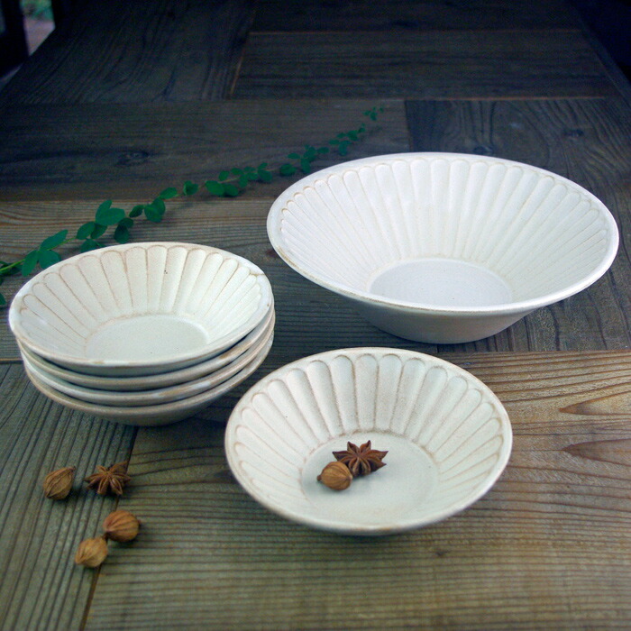 益子焼 【サラダボウルセット】kinari 朝顔鉢(大)(小) セット わかさま