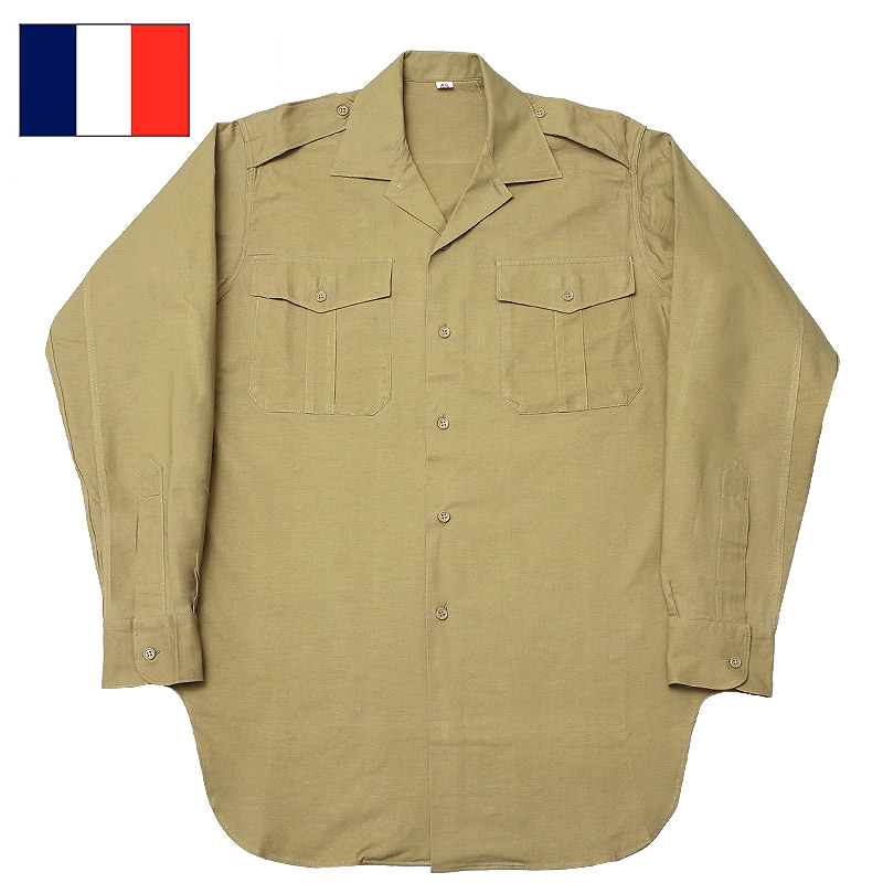 楽天市場】フランス軍 M47 チノシャツ ラウンドボトム 長袖 デッド