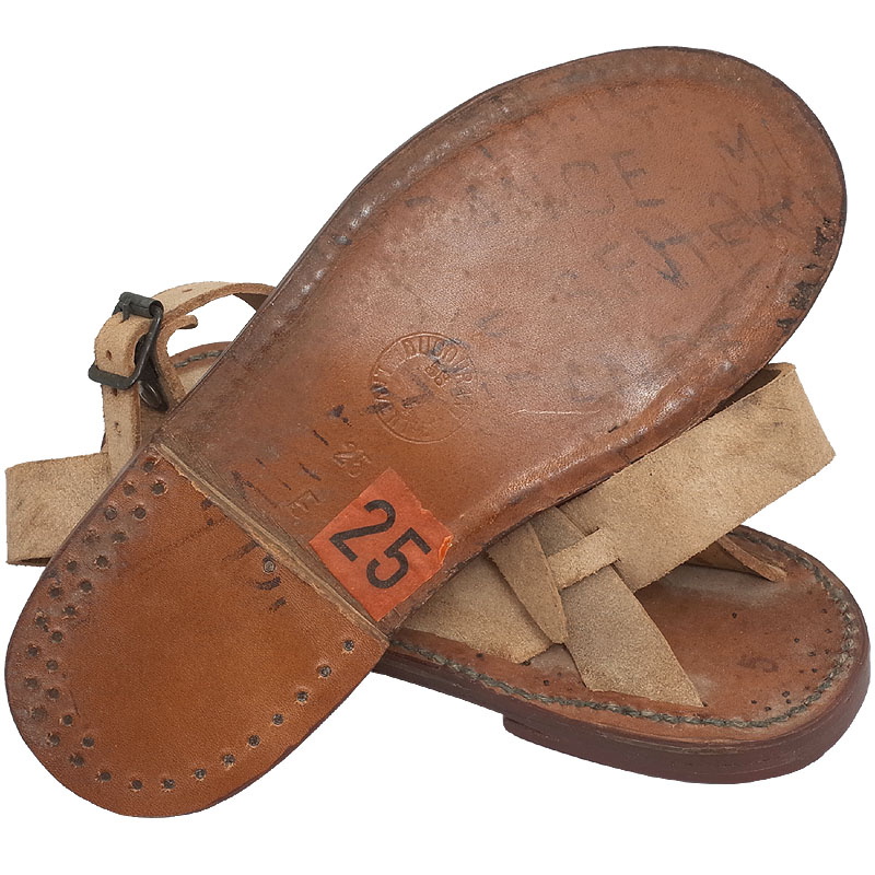 楽天市場】フランス軍 レザーサンダル 1stモデル デッドストック