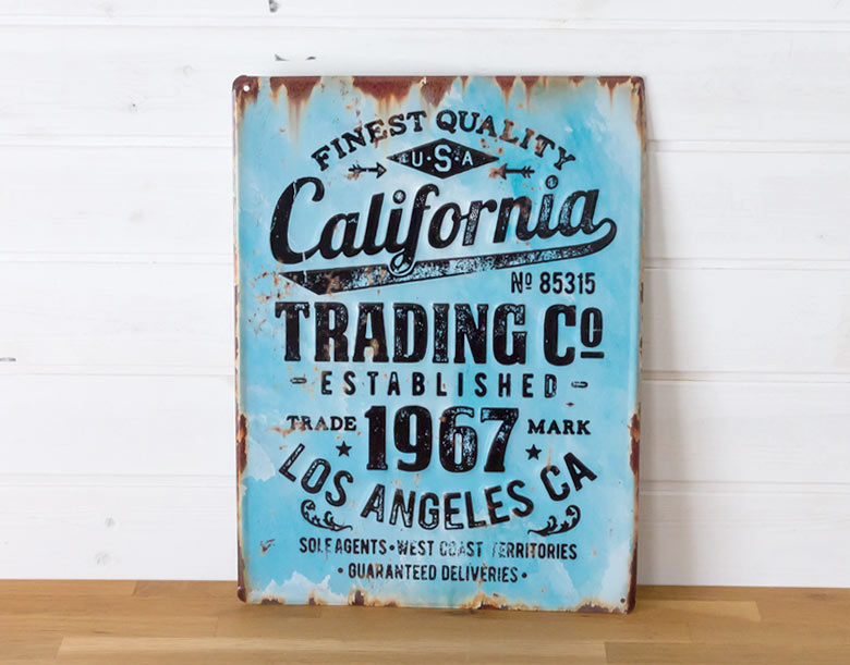 楽天市場】ヴィンテージ風 サインボード California サインプレート