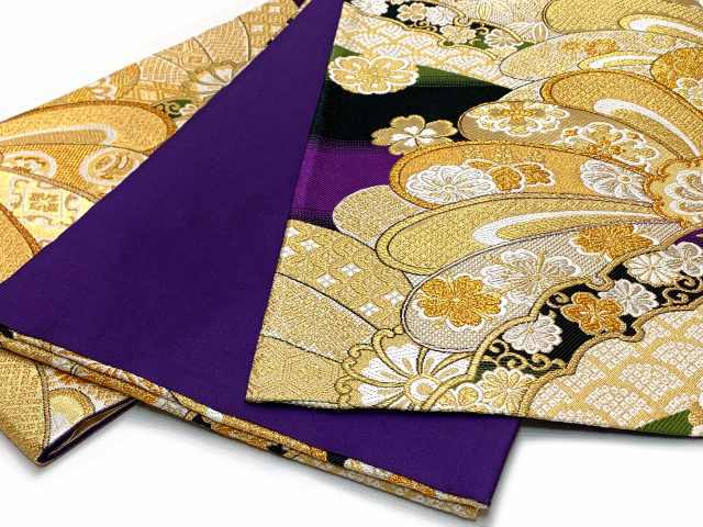 西陣正絹袋帯 重ね襟 半襟3点セット 西陣正絹袋帯 重ね襟 半襟3