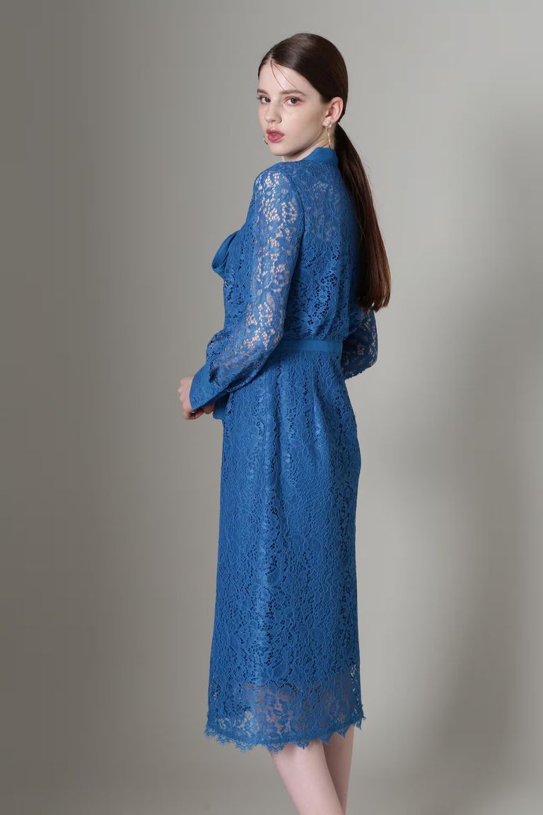 PINKY&DIANNE - [URBAN PRECIOUS] レースワンピース (ブルー