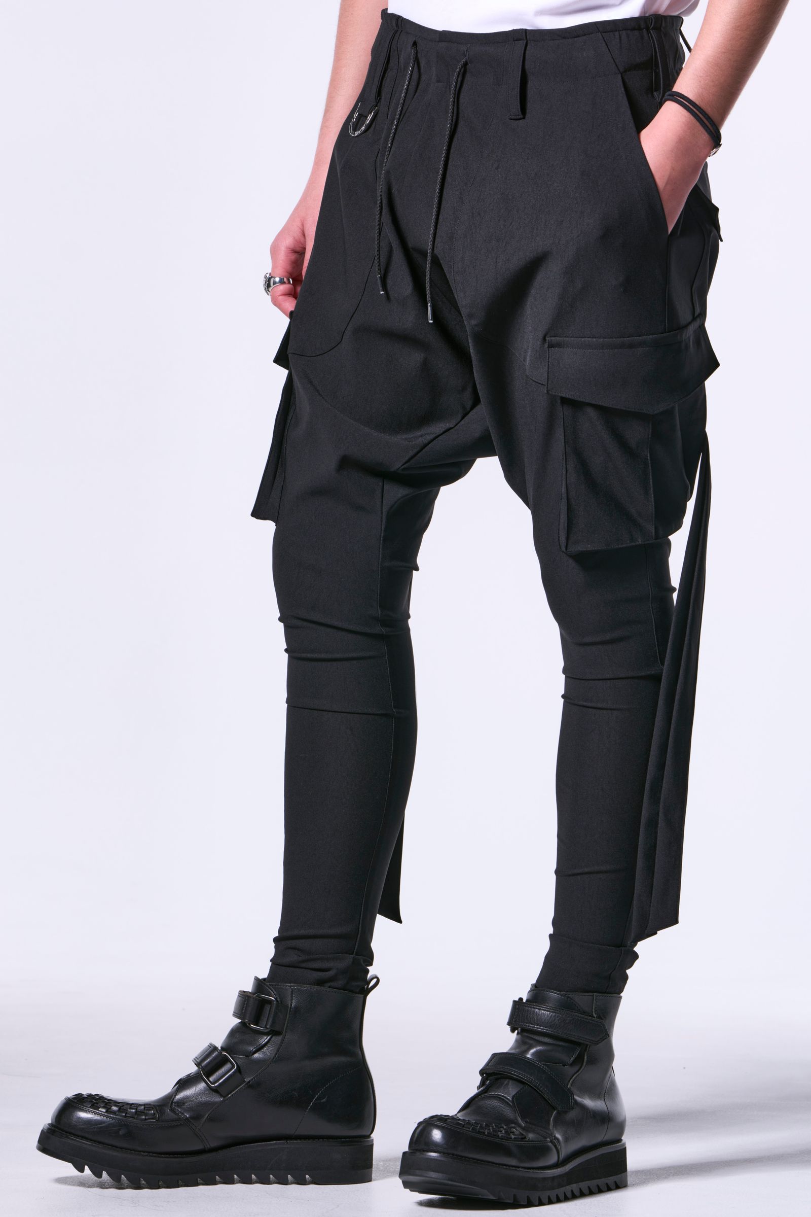 LGBルグランブルークロス艶加工サルエルスラックスパンツkmrii 14th