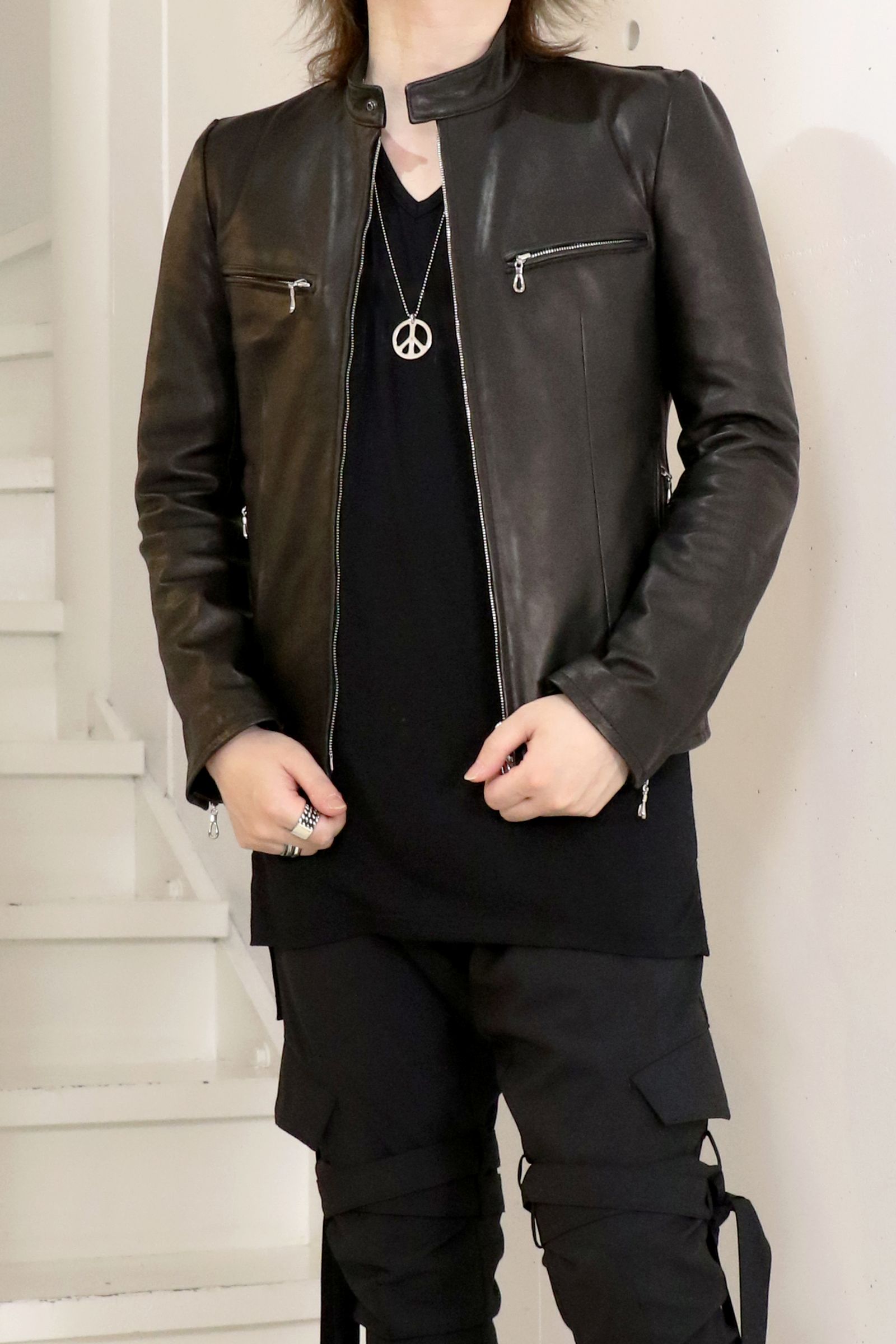 THE ONENESS - 【COSTUME LINE】Eco Leather Single Riders Jacket