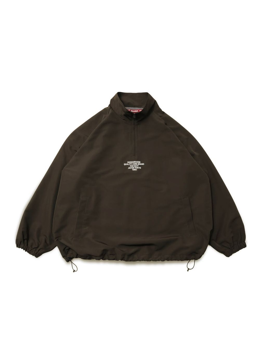 HIDE AND SEEK - Nylon Anorak Jacket (BLACK) / セットアップ