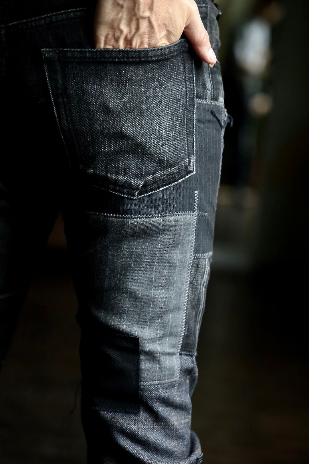 JUNYA WATANABE MANパッチワークMIXデニムパンツスタイル.2024.8.19