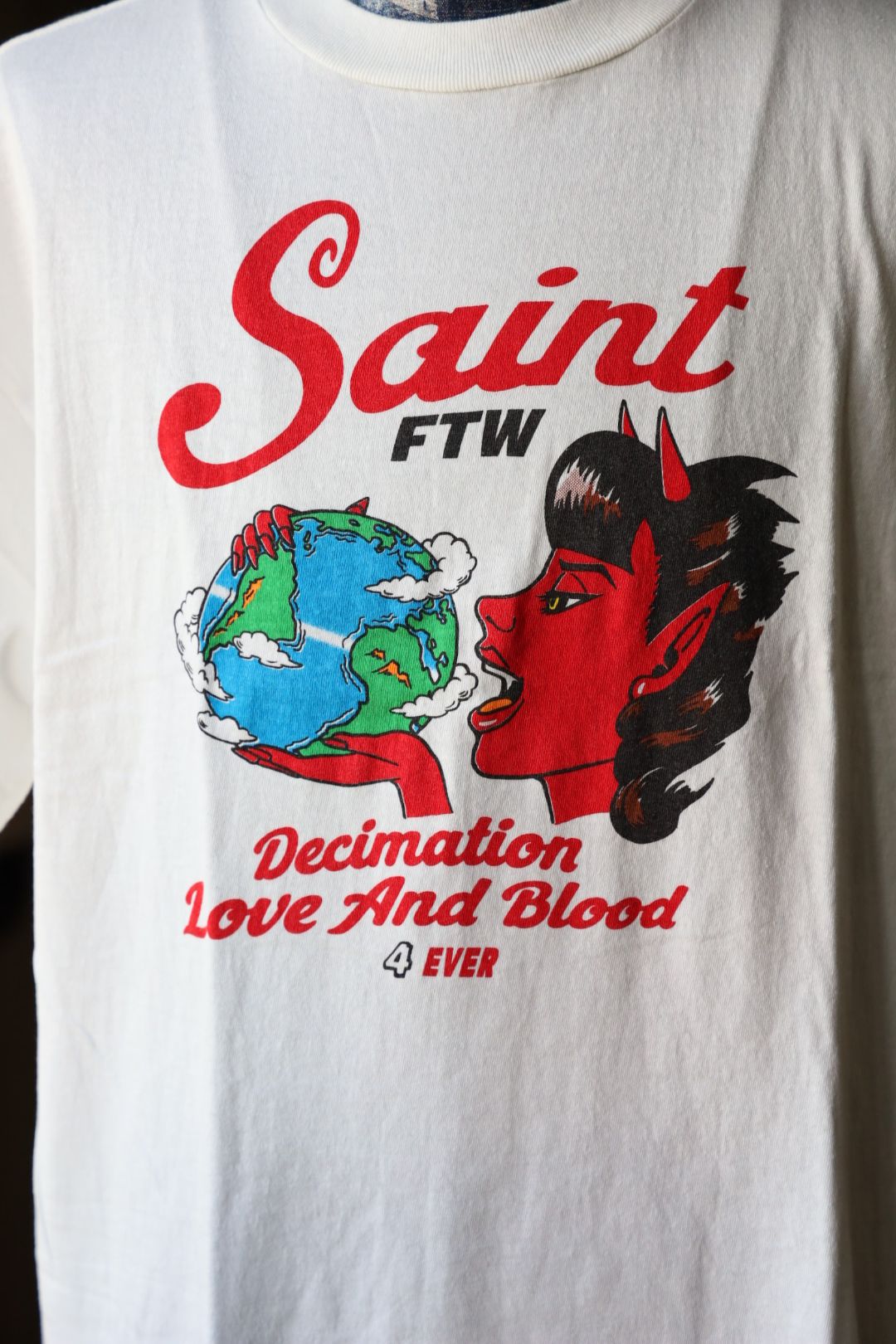 SAINT M×××××× - セントマイケル Tシャツ SAINT DEVIL SS TEE(SM-HR1