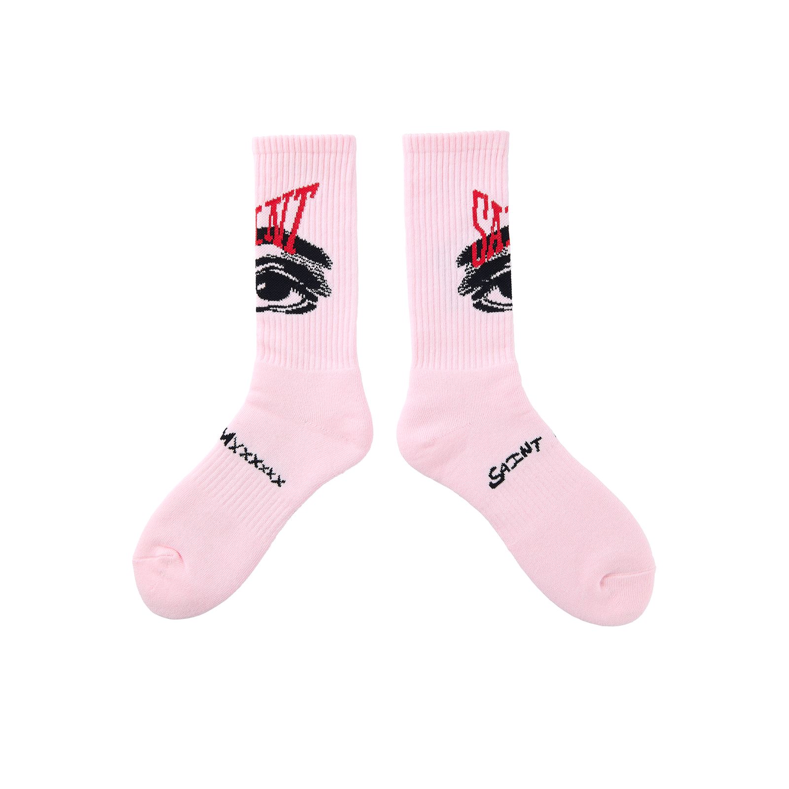 SAINT M×××××× - セントマイケル EYES_SOCKS(SM-HR8-0000-103)PINK | MARK