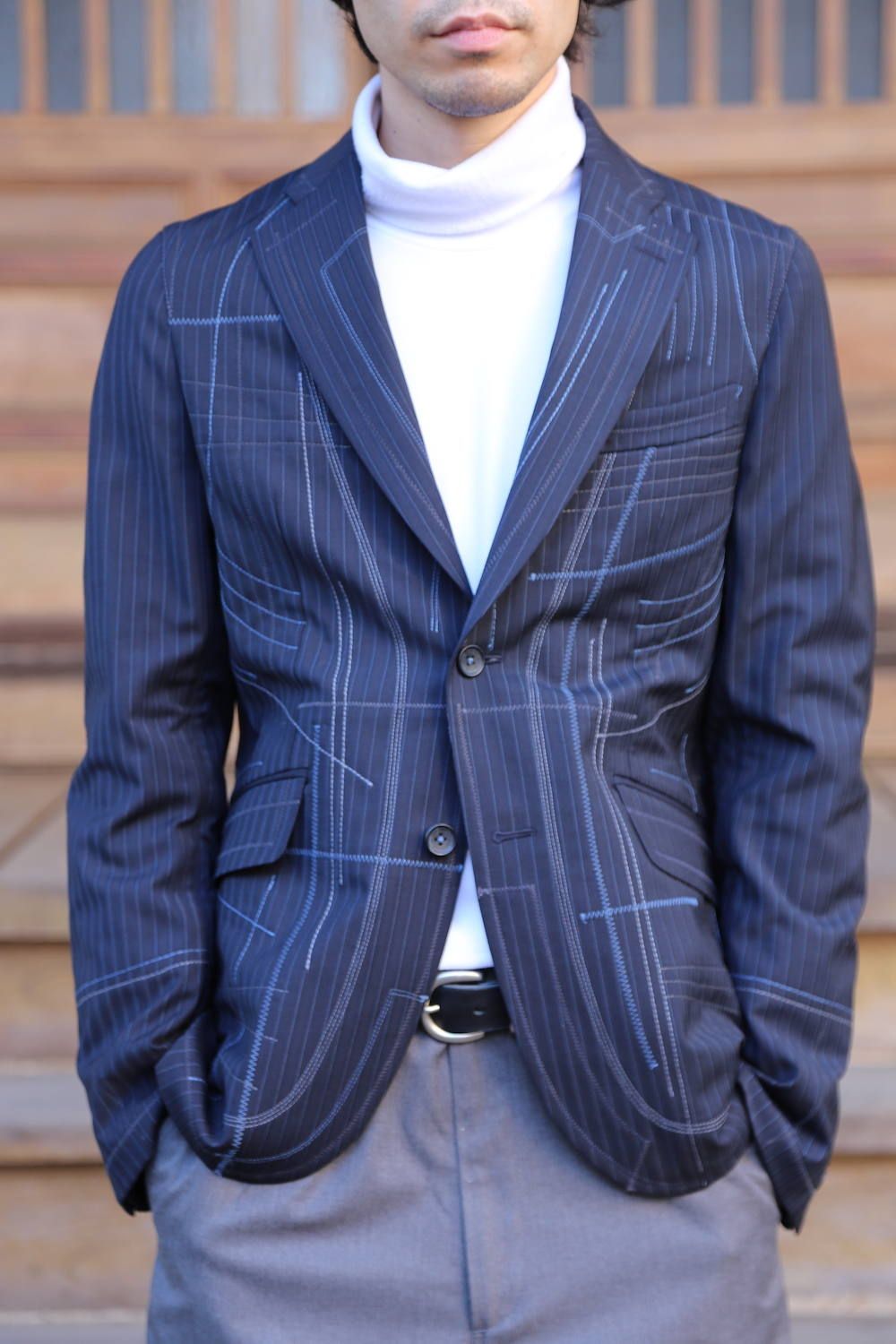 JUNYA WATANABE COMME des GARCONS MAN ストライプジャケット Style