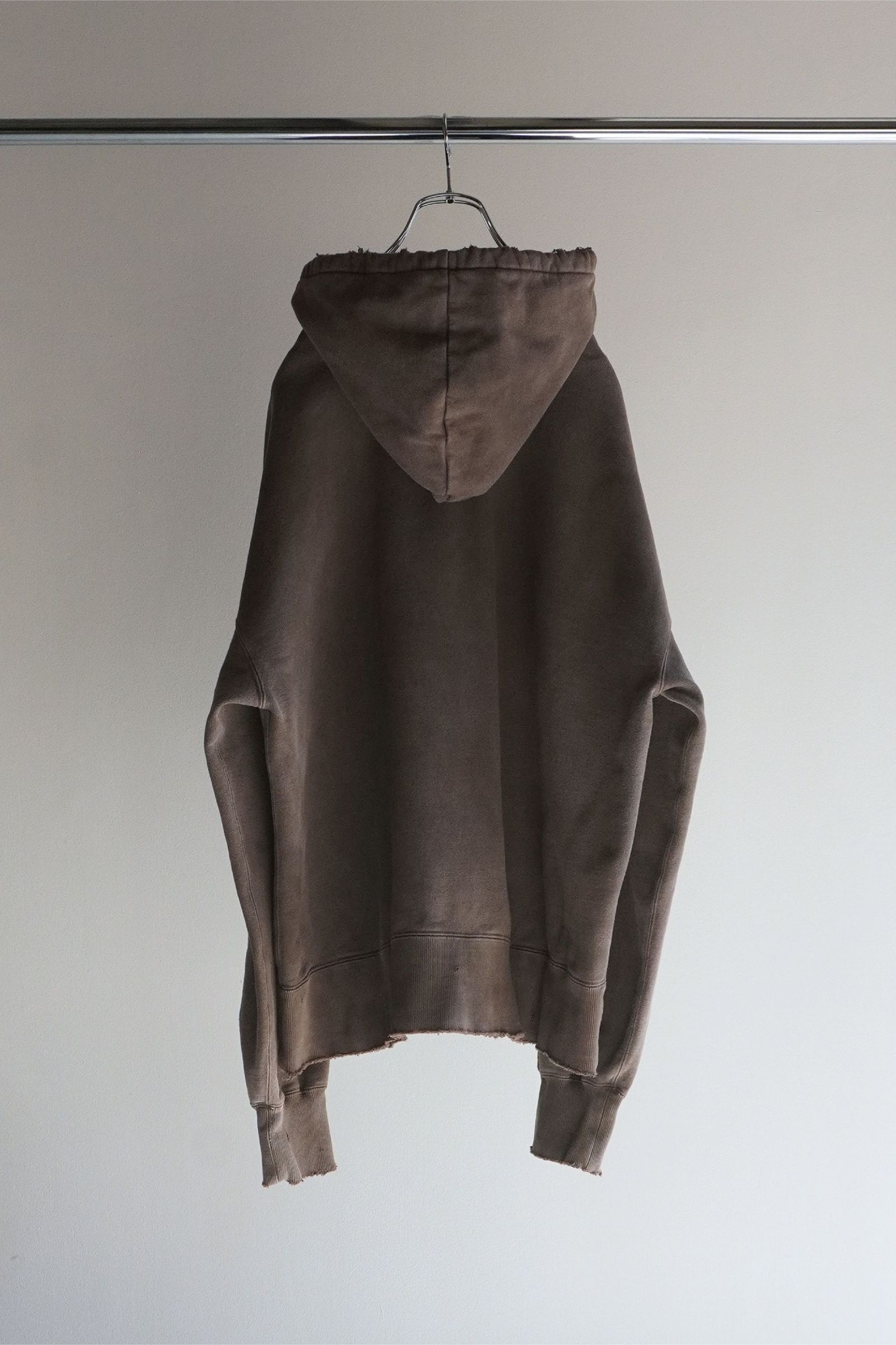 ANCELLM - DYED DAMAGE HOODIE | CHERRY | パーカー | NapsNote