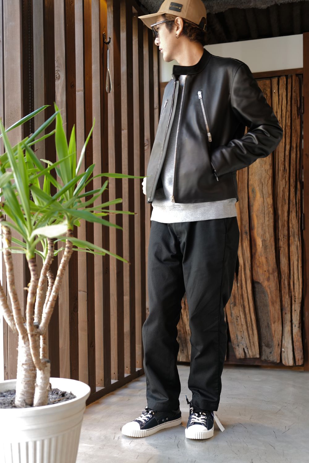 マルタンマルジェラ ハの字 ライダース 八の字 コットン ジャケット