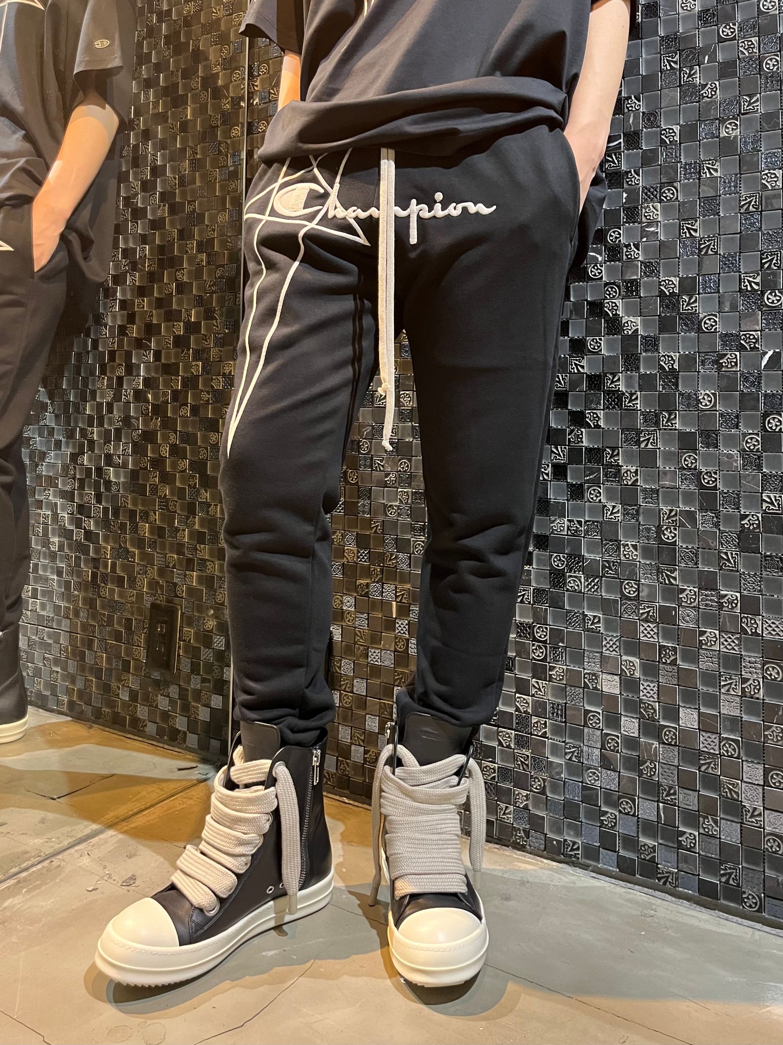 RICK OWENS Champion サルエルパンツ リックオウエンス ロゴ RICK