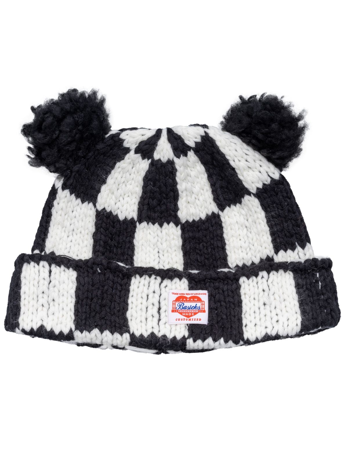 BASICKS耳付き黒ニット帽 BASICKS耳付き黒ニット帽 HAT MEN – BASICKS