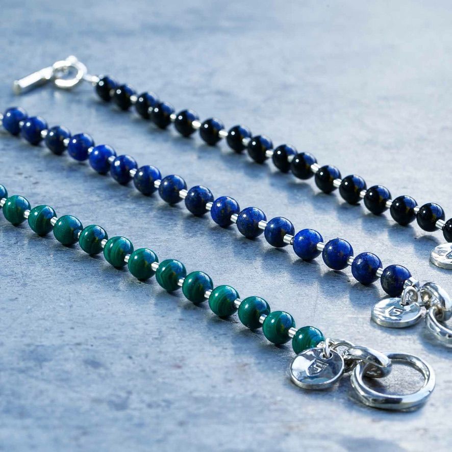 GARNI - 【お取り寄せ注文可能】Stone Ball Chain Bracelet(BLUE