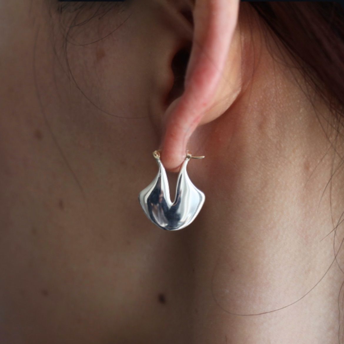 PREEK - 【残り一点】YU-KIN Rotus Slit Earrings(両耳用） | ACRMTSM