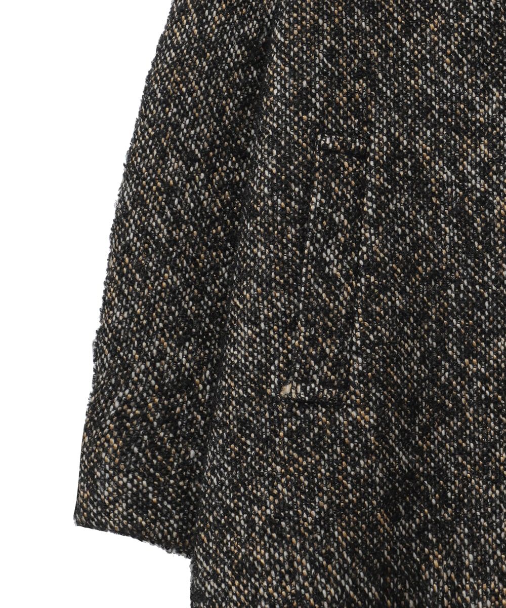 CLANE - ミックスループツイードボックスコート - MIX LOOP TWEED BOX