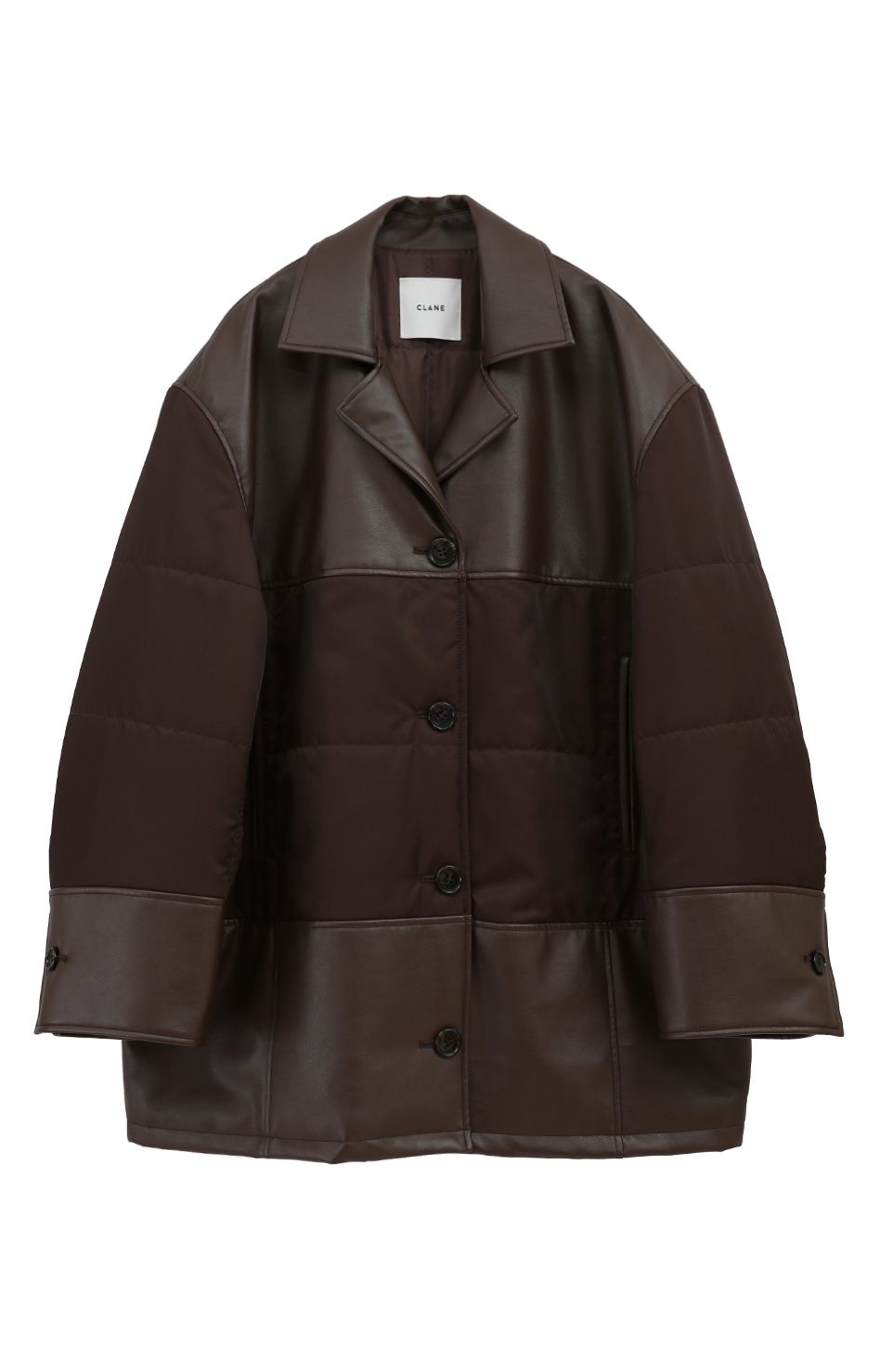 CLANE - ヴィーガンレザー オーバーサイズ ジャケット - LEATHER