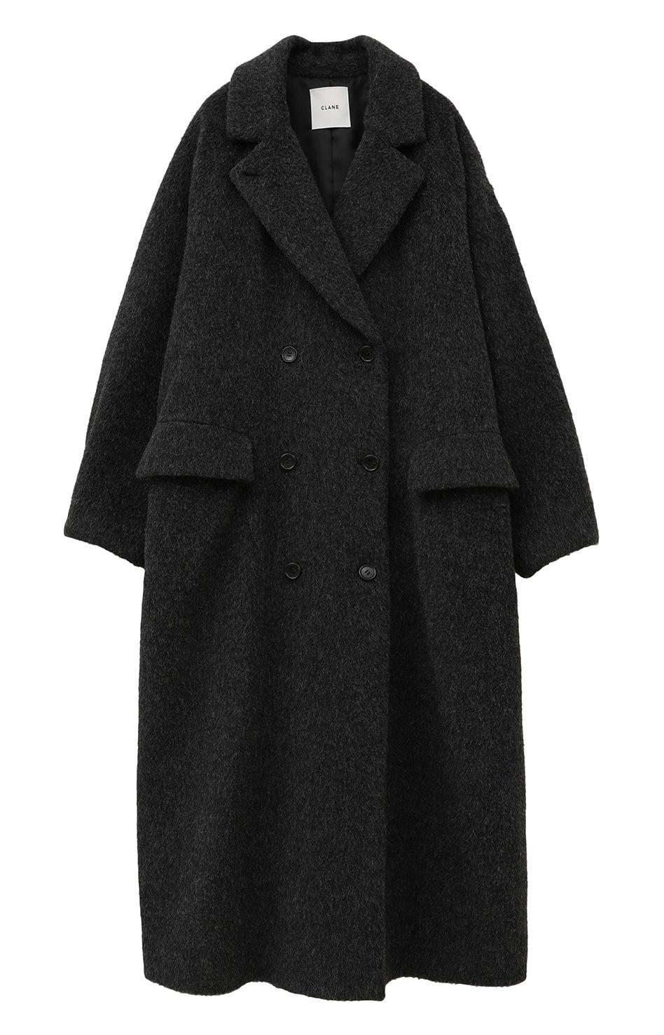 CLANE - ダブルウール ロングコート - DOUBLE WOOL LONG COAT - GREY
