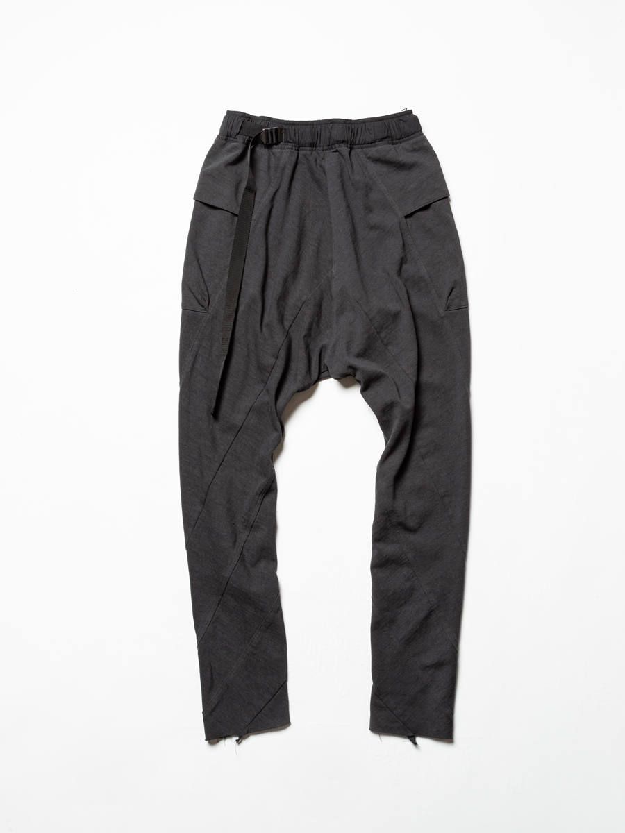 The Viridi-anne - 度詰め天竺スキニーサルエルパンツ - CHARCOAL