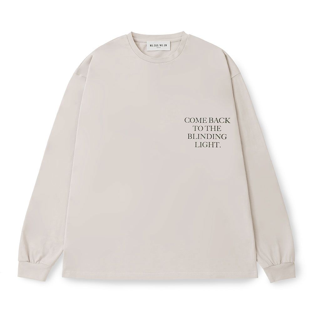 ミュージシャン NIL DUE / NIL UN LONG SLEEVE TEE / IVORY NIL DUE