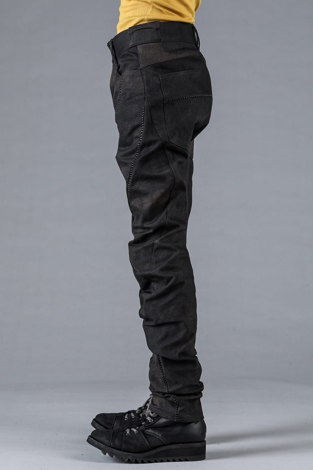 D.HYGEN - Stretch Denim Overlock Twisted Curve Slim Pants 