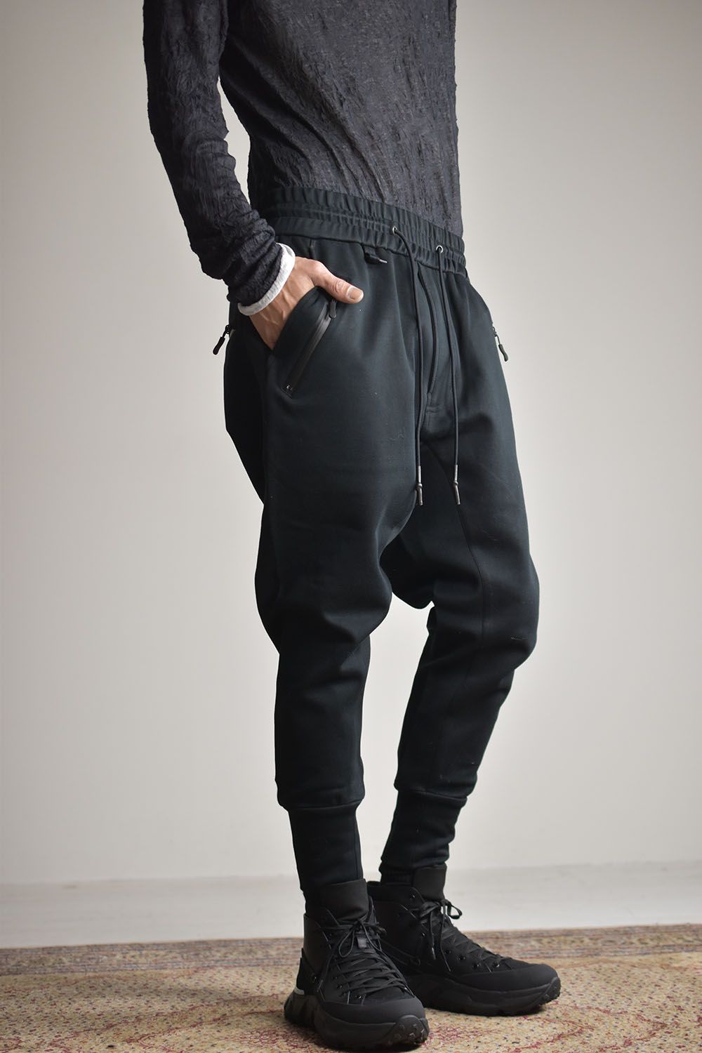 RIPVANWINKLE BUSH EASY JERSEY ブラック サルエル 【公式通販】