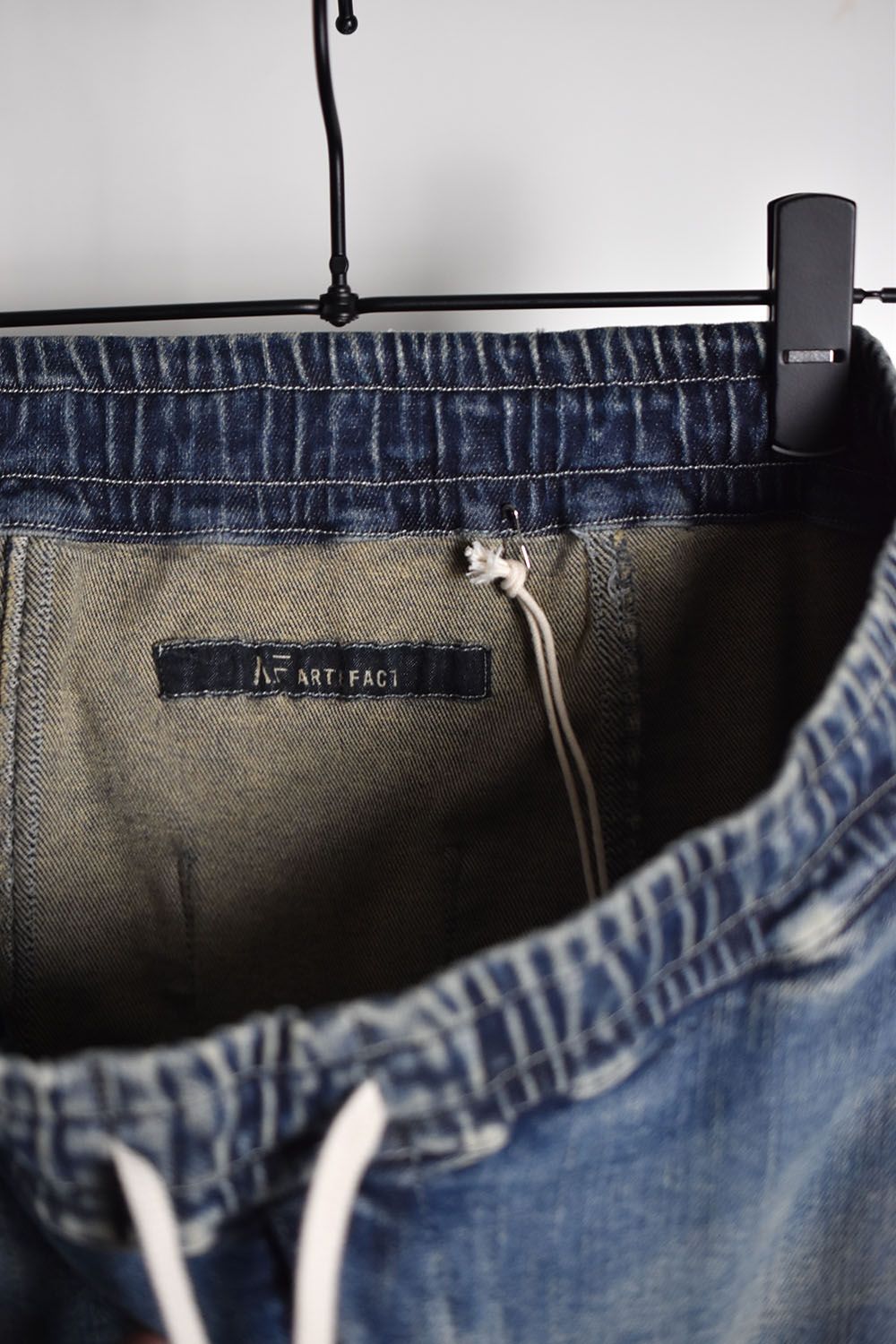 A.F ARTEFACT - Indigo Stretch Denim Saeouel Cargo Skinny Pants