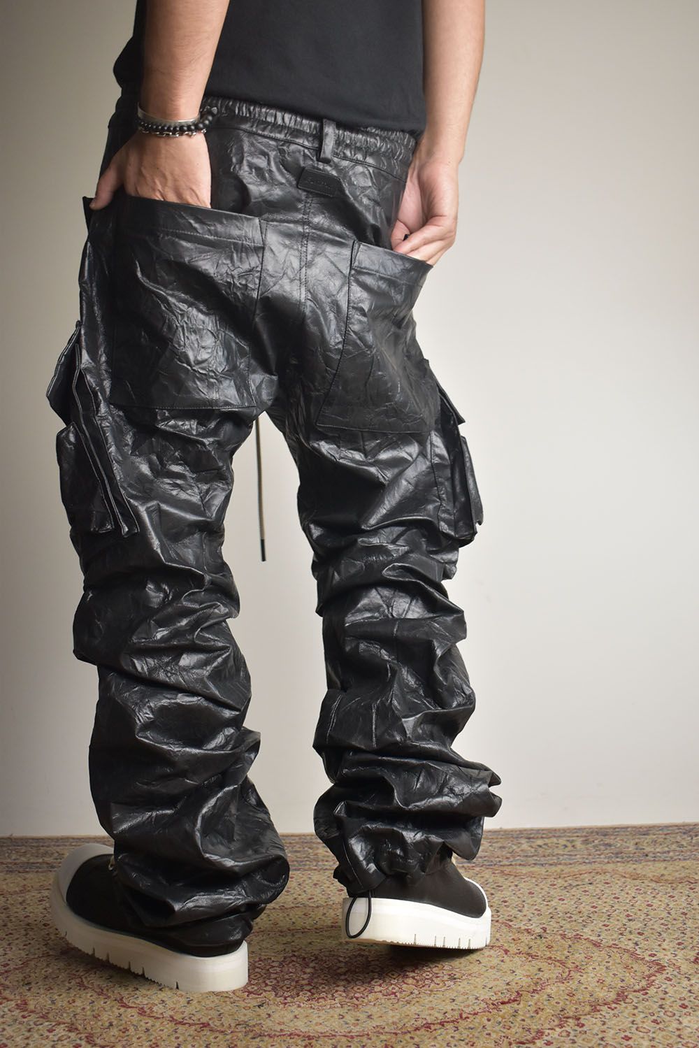 A.F ARTEFACT SLIM CARGO PANTS コーティング加工