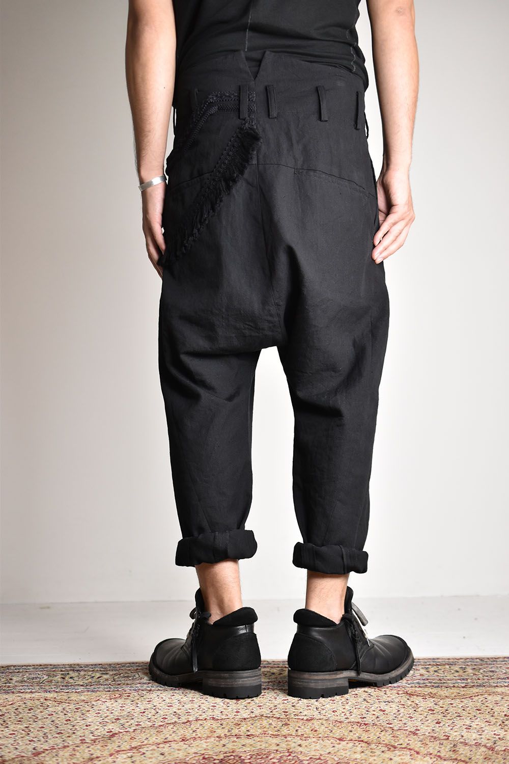 nude:masahiko maruyama - Wool Braid Fringe Drop Crotch Pants
