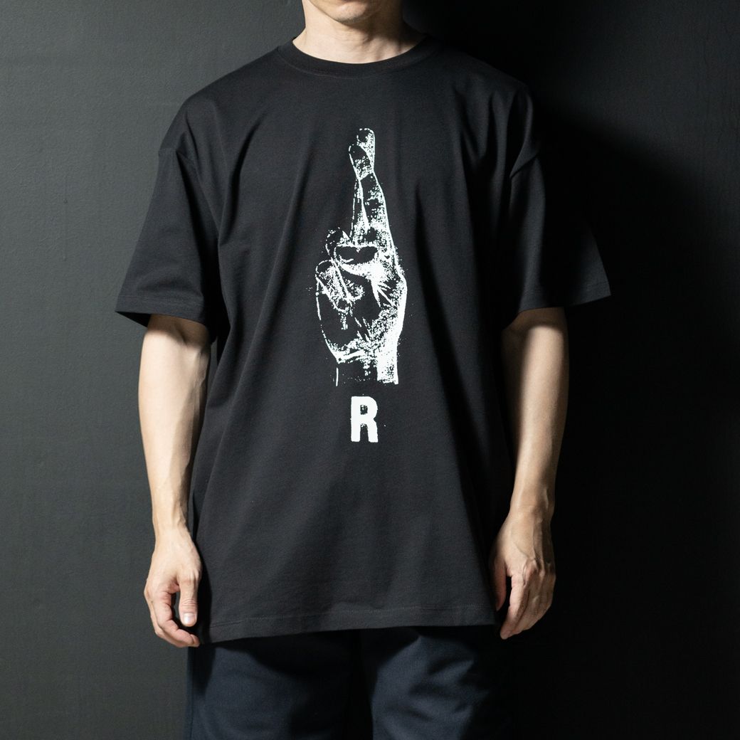 RAF SIMONS - Oversized T-shirt with hand sign print | ALTERFATE