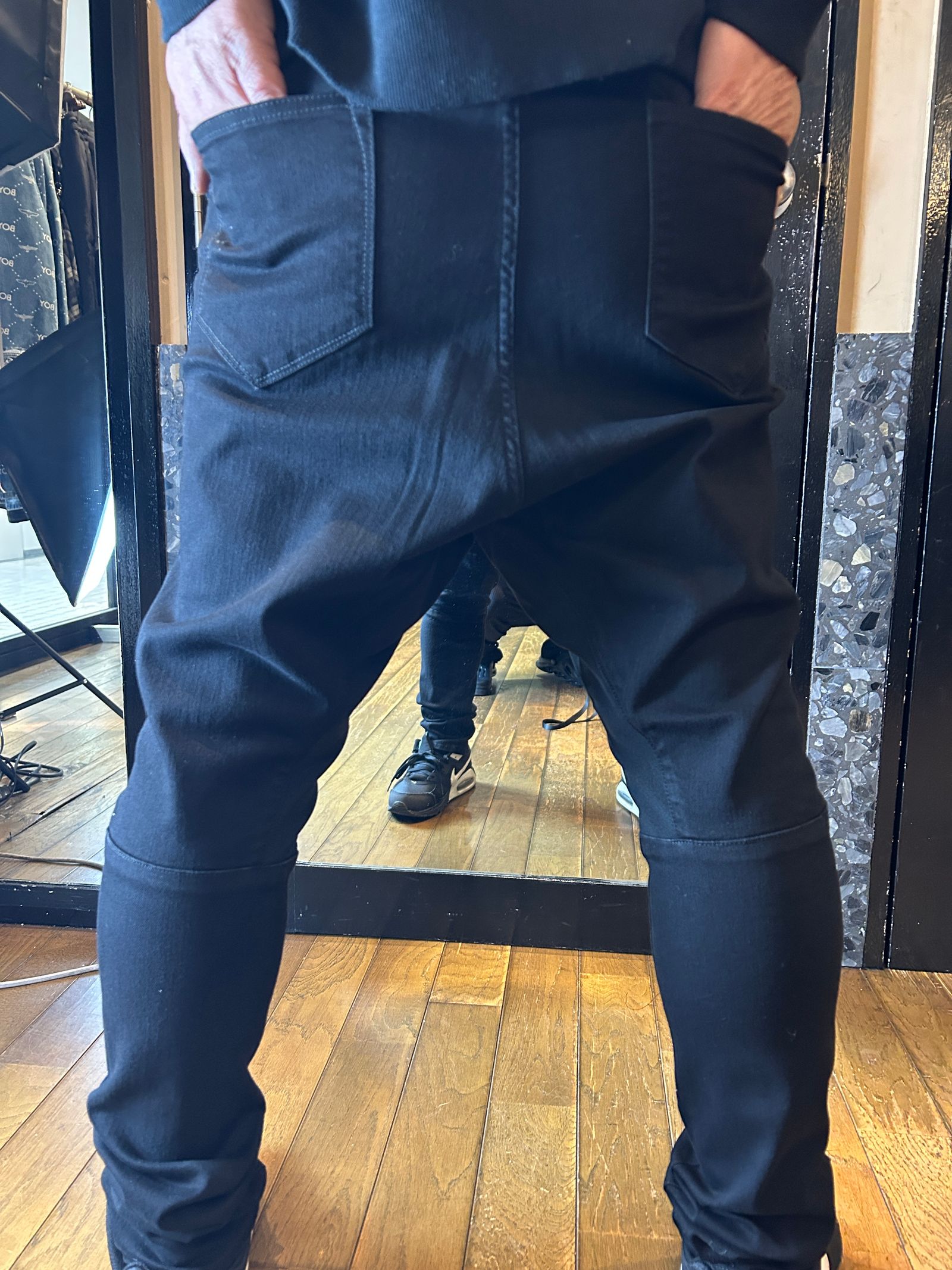 ys Yuji SUGENO - 新High Power Stretch Denim Semi Sarouel Pants