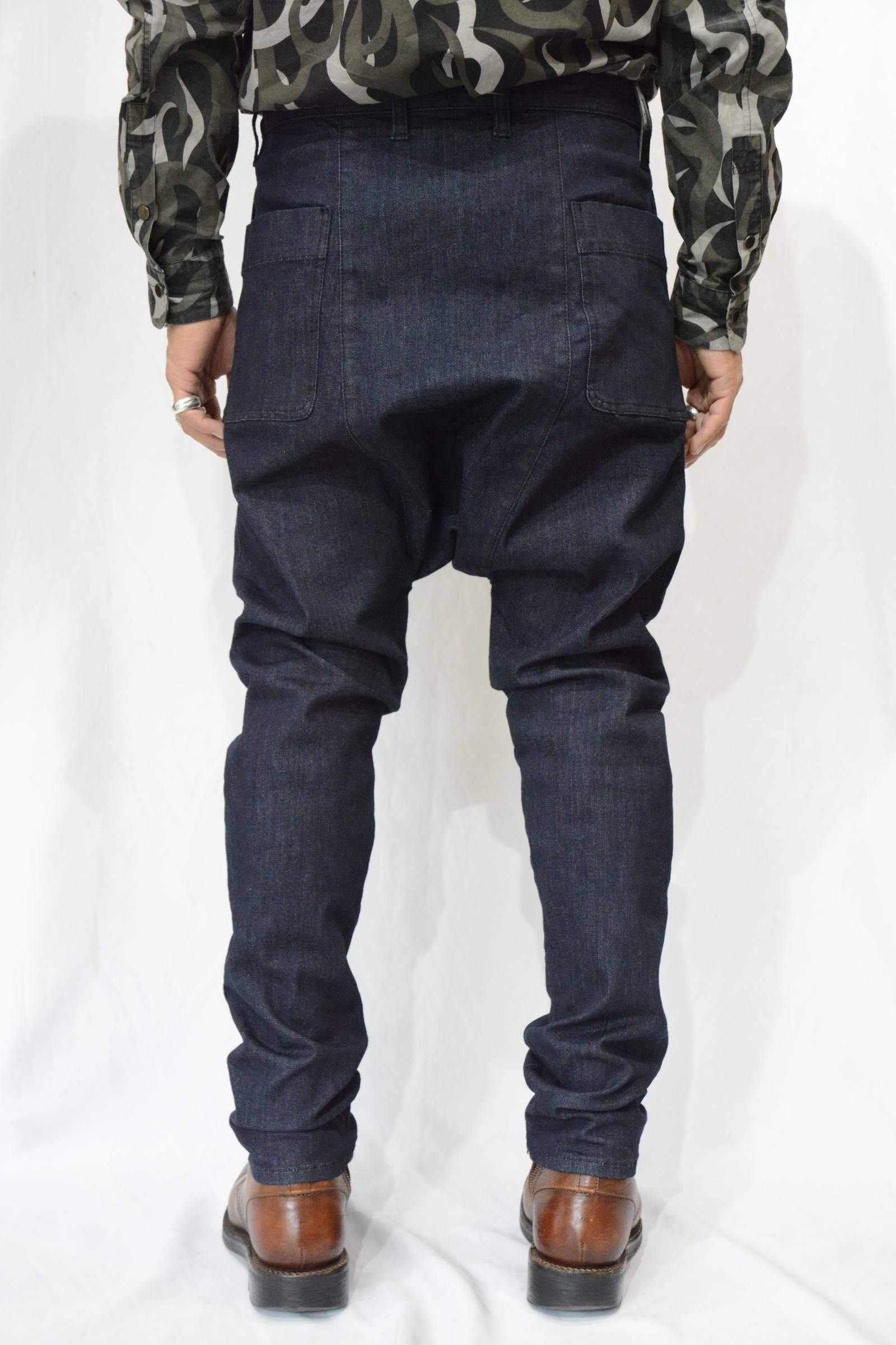 Backlashバックラッシュサルエルデニムパンツインディゴ Backlash