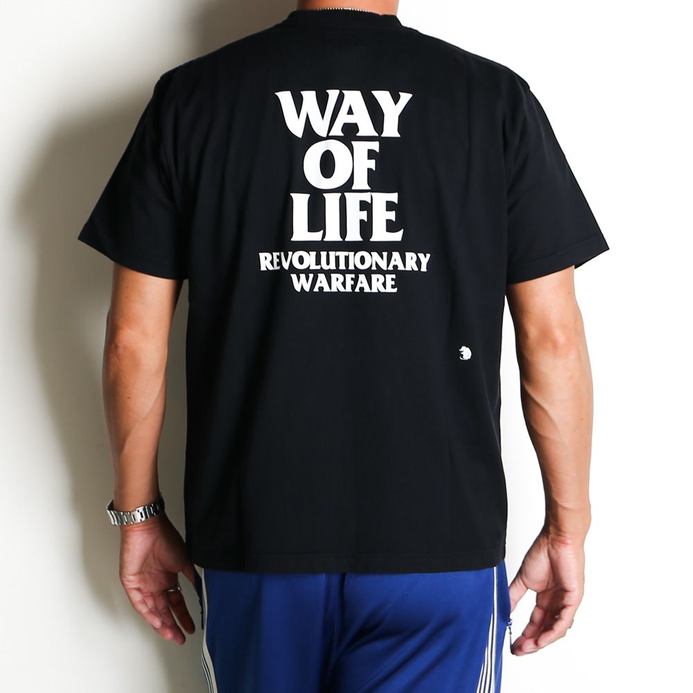 RATS - SCRIPT LOGO WAY OF LIFE TEE - BLACK / Tシャツ / 24'SPT-0802