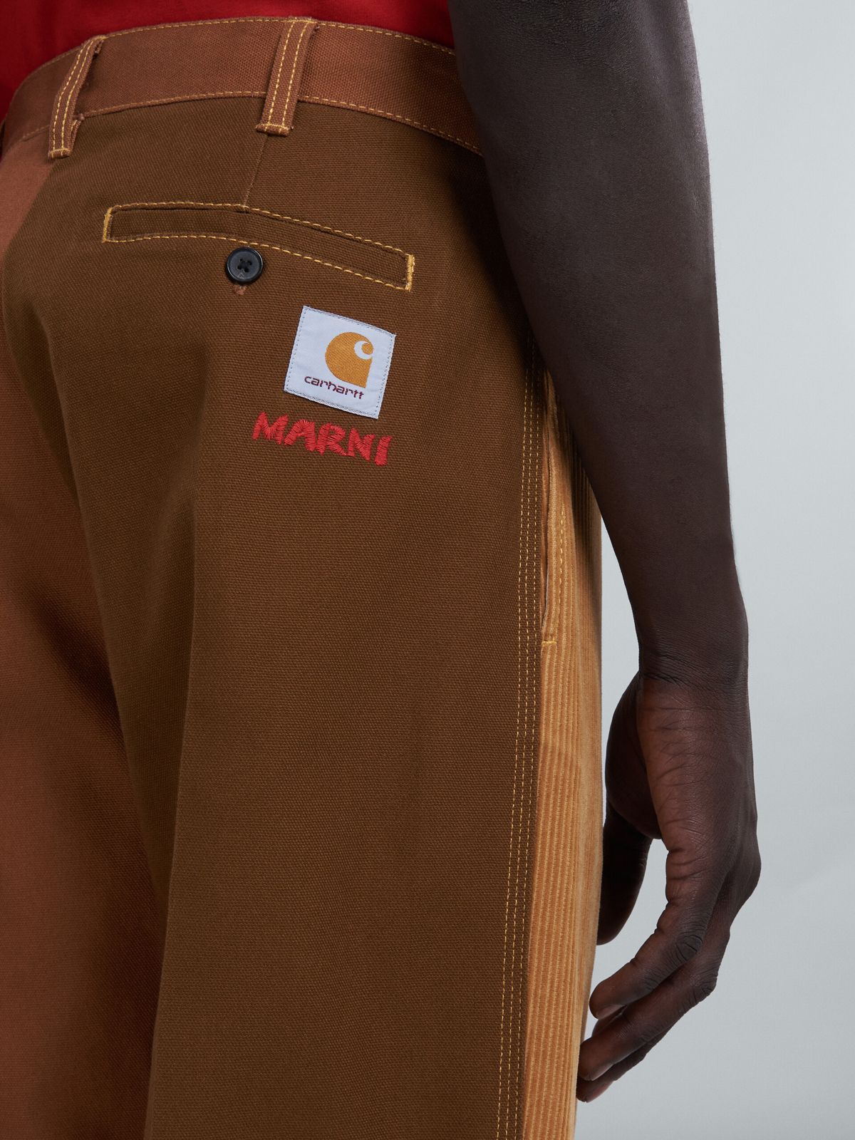 MARNI - 【ラスト1点】MARNI X CARHARTT WIP - BROWN COLOUR-BLOCK