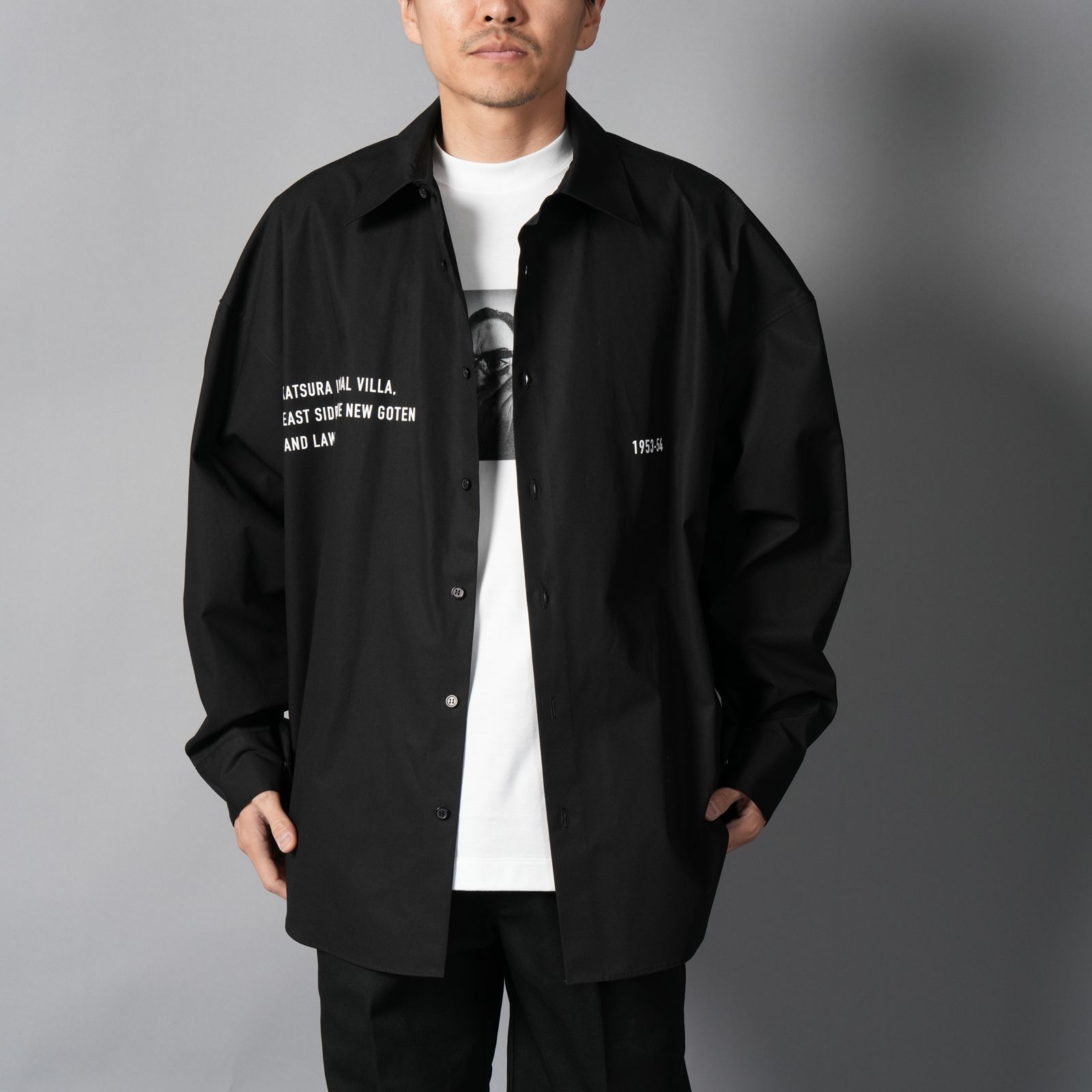 ALMOSTBLACK - 【YASUHIRO ISHIMOTO】WOEVEN KIMONO SLEEVE PRINT