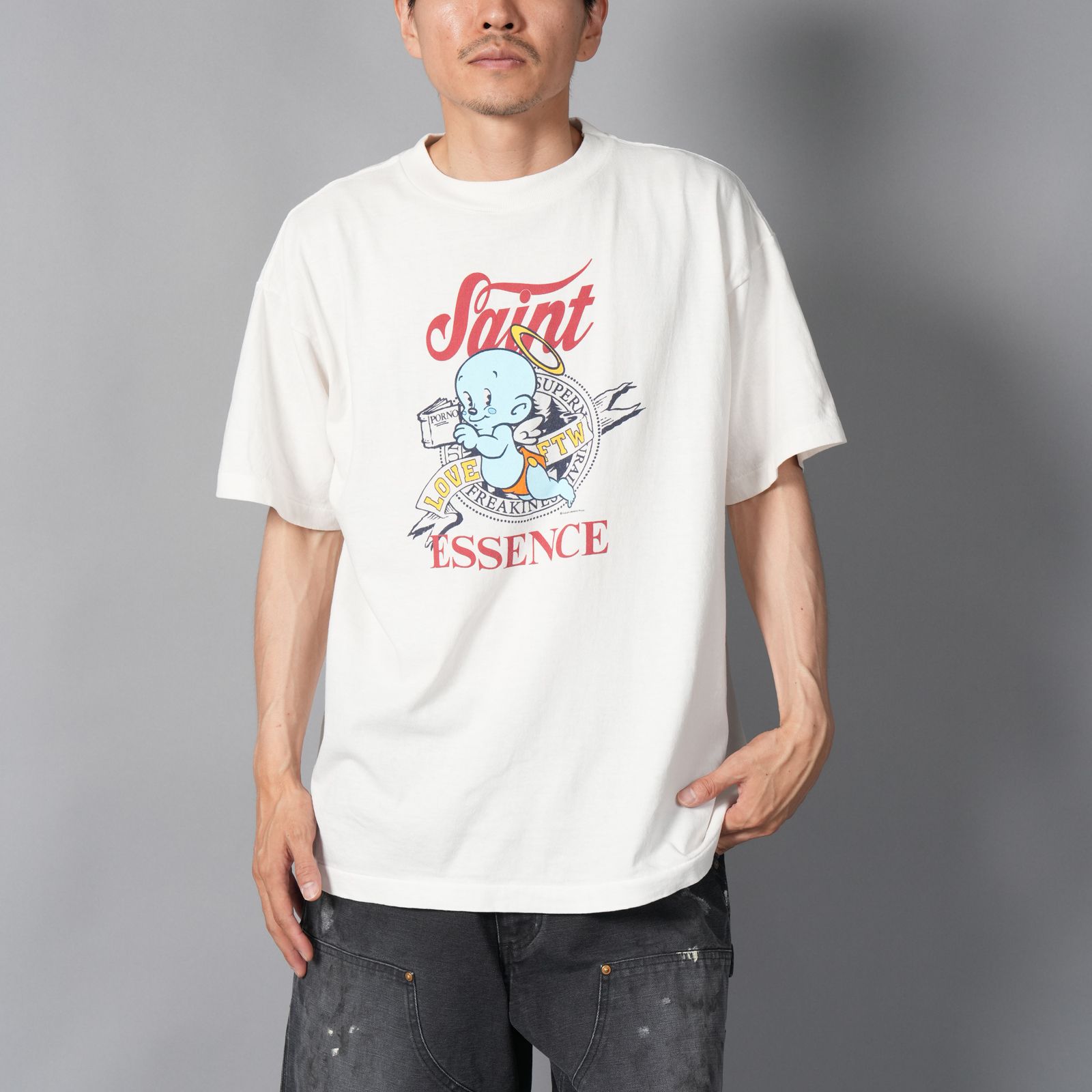 SAINT M×××××× - SM-HR1-0000-022 / SS TEE / BABY MICHAEL / WHITE
