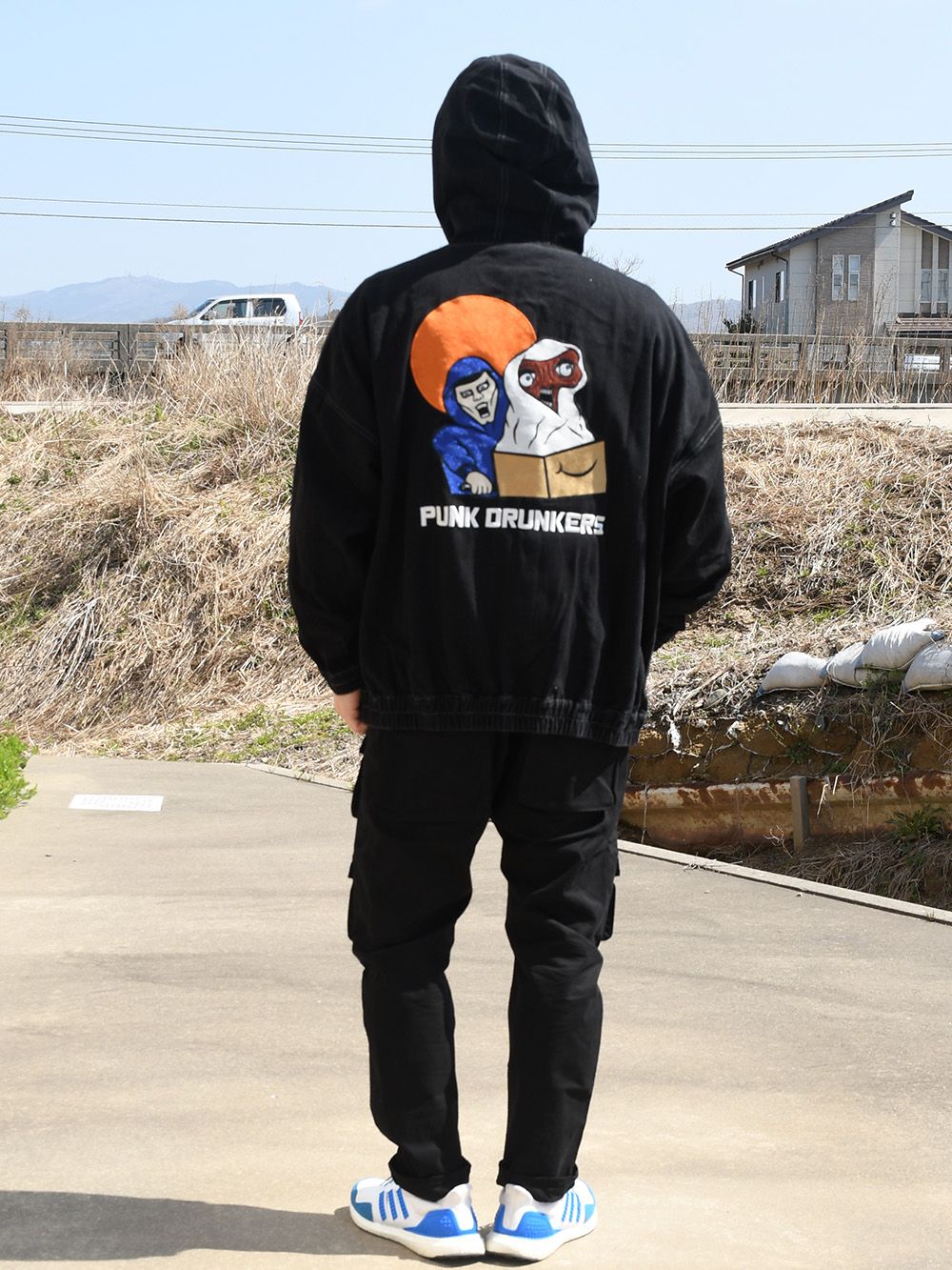 パンクドランカーズ ETCデニムパーカ INDIGO XL パンクドランカーズ