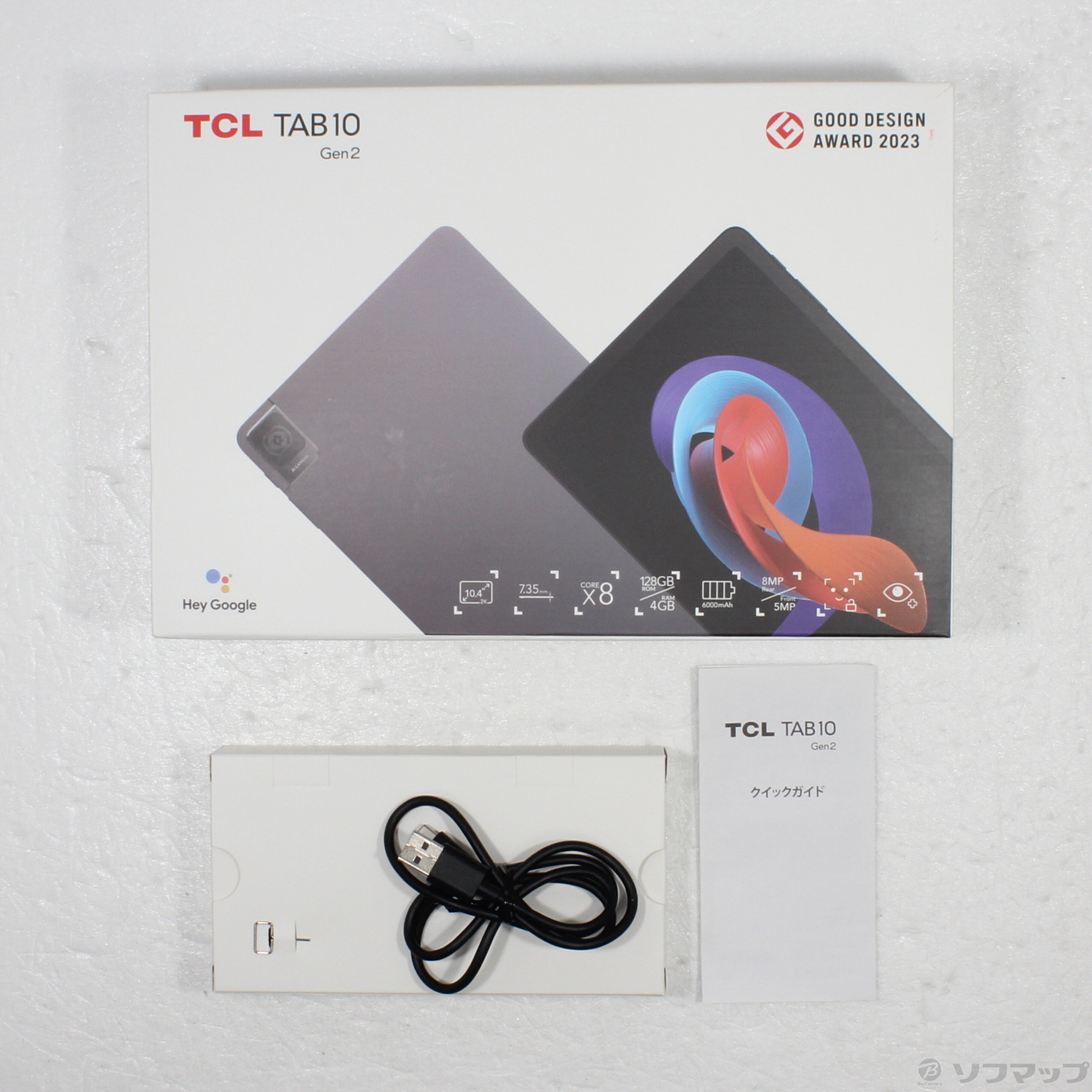 中古】TCL TAB 10 Gen2 128GB スペースグレー 8496G1 Wi-Fi