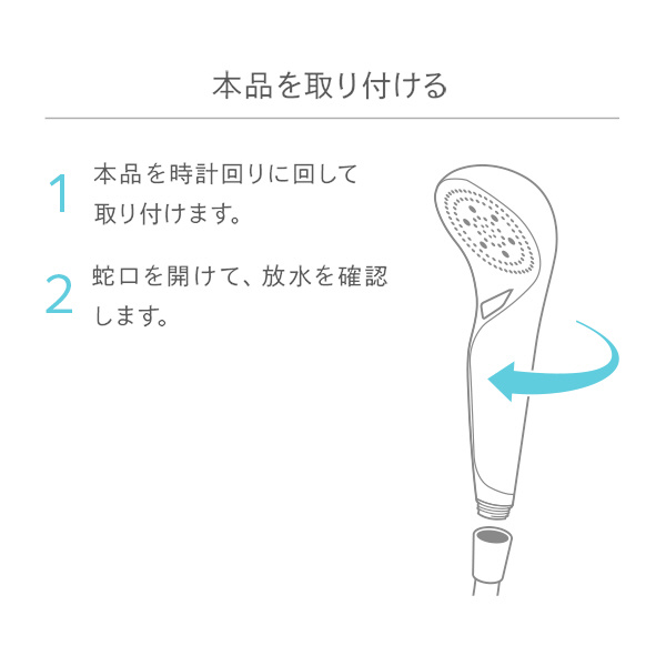 シャワーヘッド ReFa FINE BUBBLE S ファインバブル S ホワイト RS