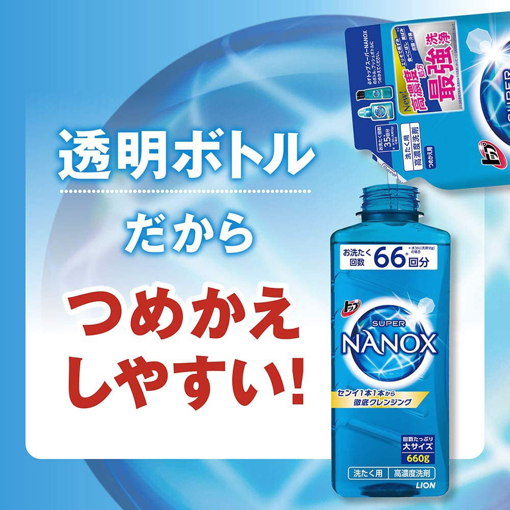 トップ スーパーNANOX（ナノックス） つめかえ用 超特大 1230g｜の通販