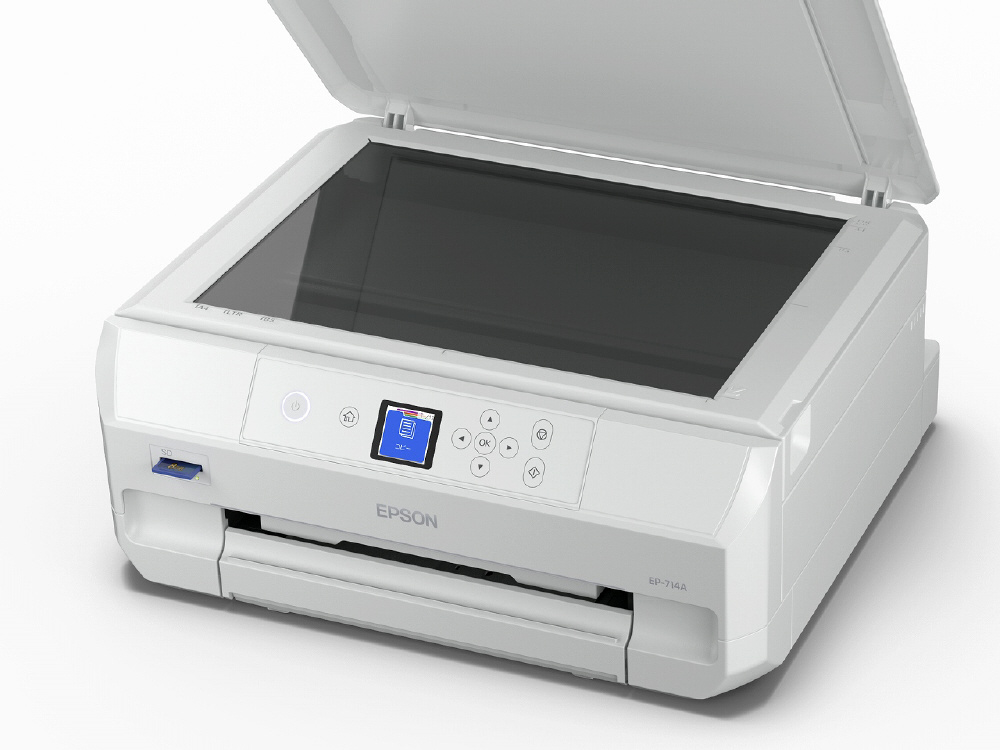 EP-714A インクジェット複合機 Colorio ホワイト ［L判～A4］｜の通販