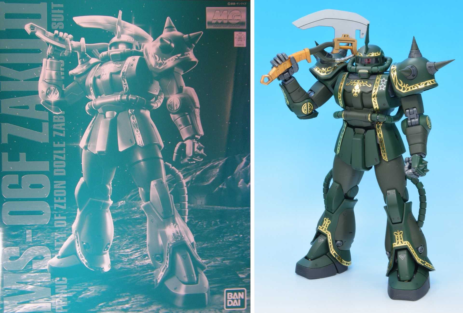 MG 1/100 ドズル・ザビ専用ザクII&マ・クベ専用グフプレバンセット