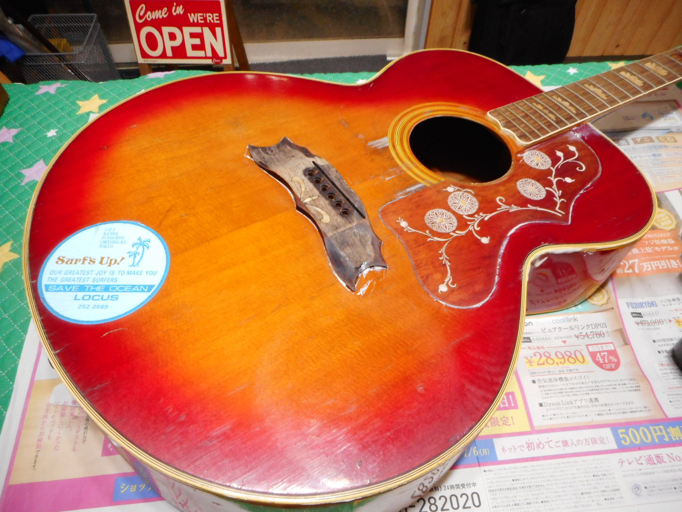 🌸Morales M350 再生リペア | 青春のギターリペア K2ギター