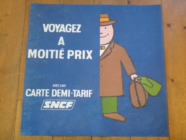 サヴィニャック SNCF ムッシュー ビンテージポスター SAVIGNAC