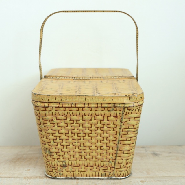 LU ビスケット ビンテージ バスケット 缶 LEFEVRE-UTILE
