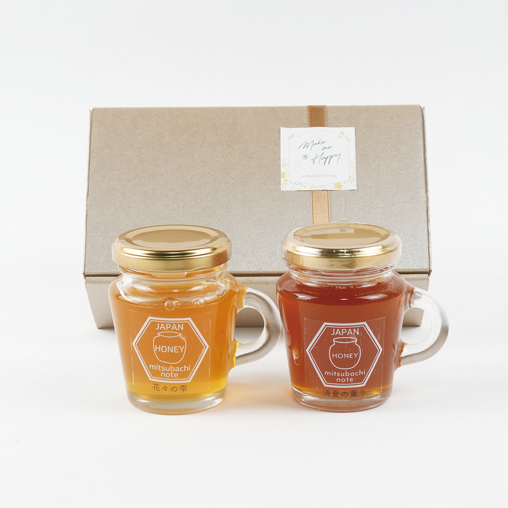 花々の雫と清夏の薫りギフトセット（ボックス・巾着） みつばちのーと